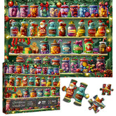 Weihnachtsbonbon-Glas-Puzzle 1000 Teile